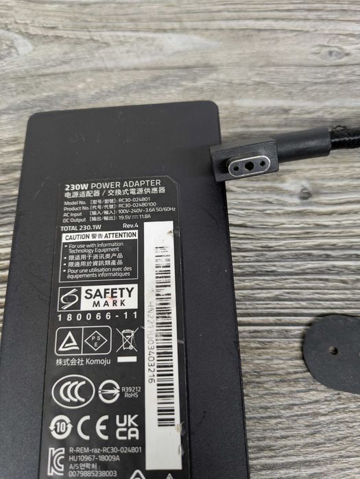 Блок живлення Razer RC30-024801 230W 19V 11.8A для Razer Blade 15 ОРИГІНАЛ