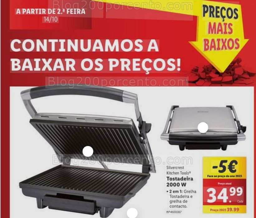 Tostadeira grelhador 2000W Silvercrest