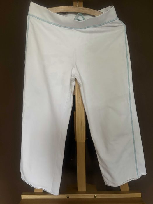 bawełniane rybaczki białe