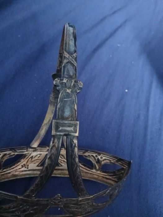 Stary secesyjny koszyczek do cukiernicy plater