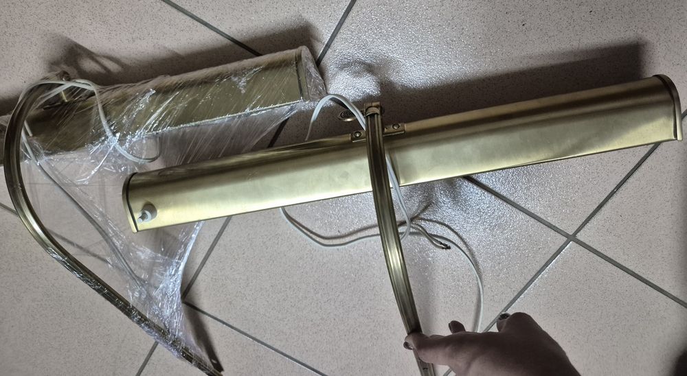 Conjunto de candeeiros em latão