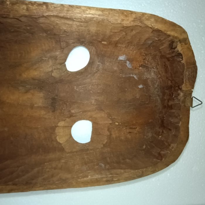 Máscara Tribal Africana em Madeira Esculpida à mão 52x20 cms