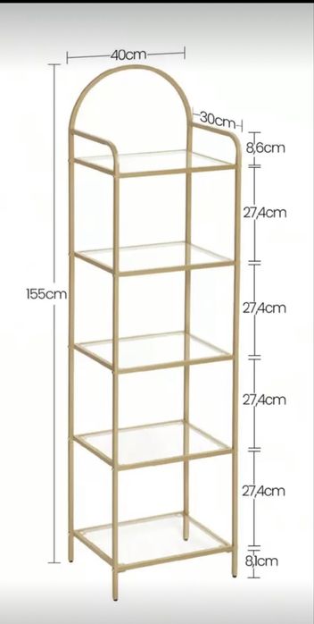 Piekna złota półka/regał