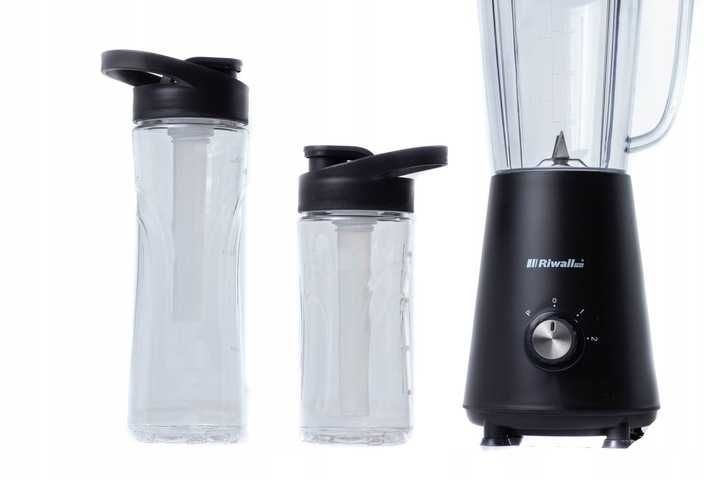 Blender Kielichowy + 2 Bidony + 2 Wkłady Chłodzące Smoothie 5w1 Mocy