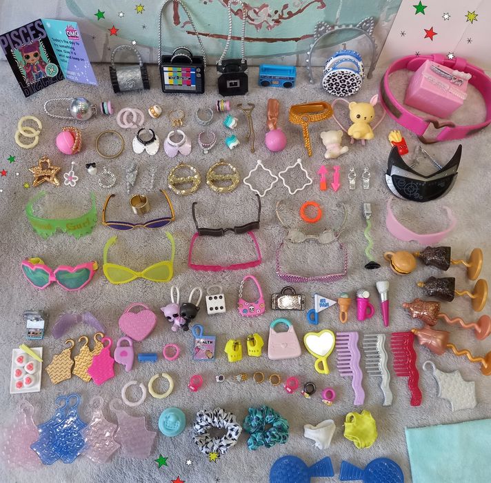 Одяг для лол OMG шуба аксесуари,  взуття,  кисті для лол великих ОМГ