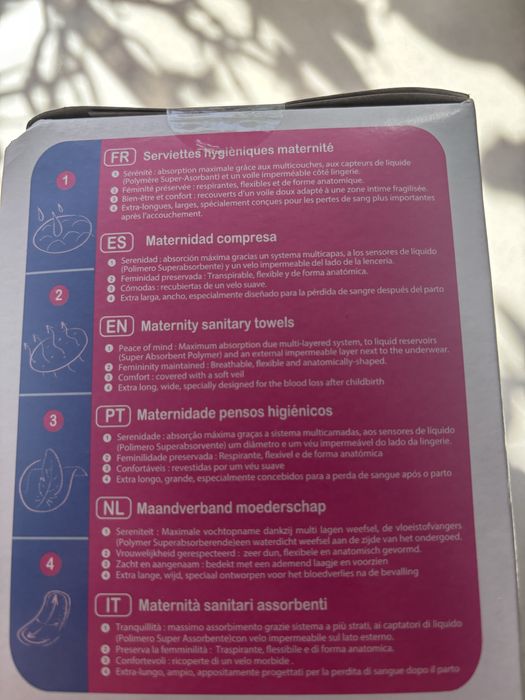 penso pós parto 2 caixas