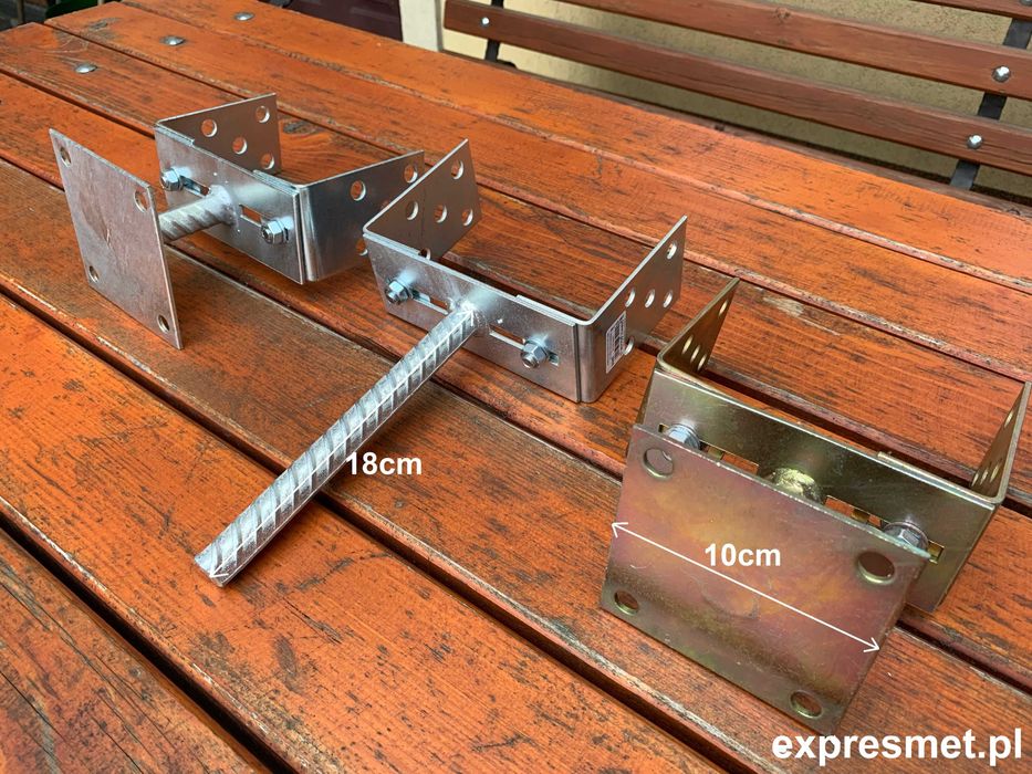 Podpora podstawa słupa przykręcana regulowana SOLIDNA kotwa  wspornik