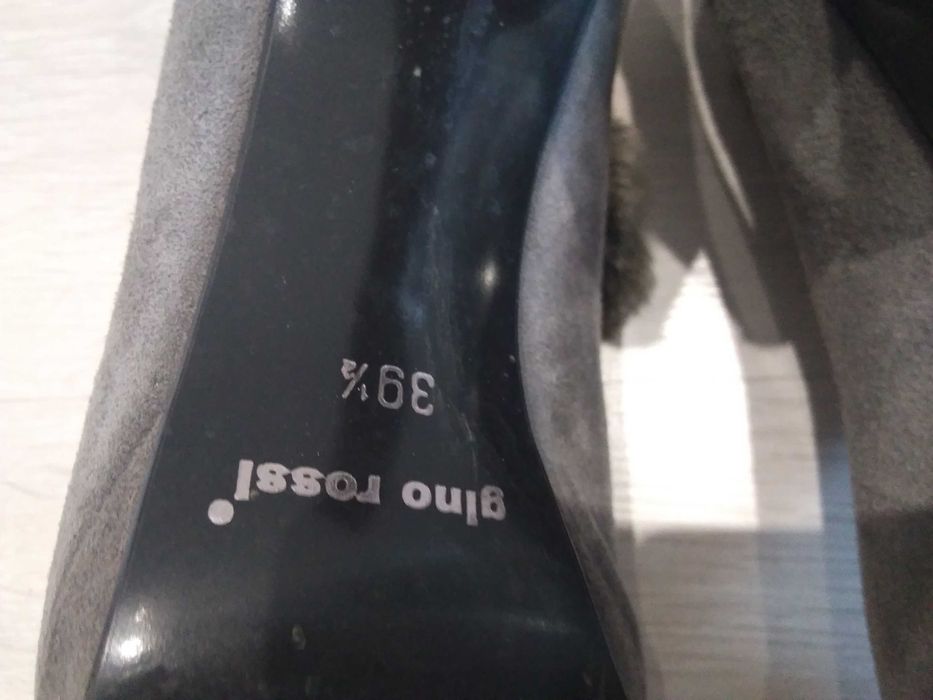 botki szare r.39,5, gino rossi