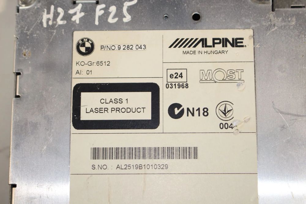 Rádio / auto-rádio BMW 5 (F10)