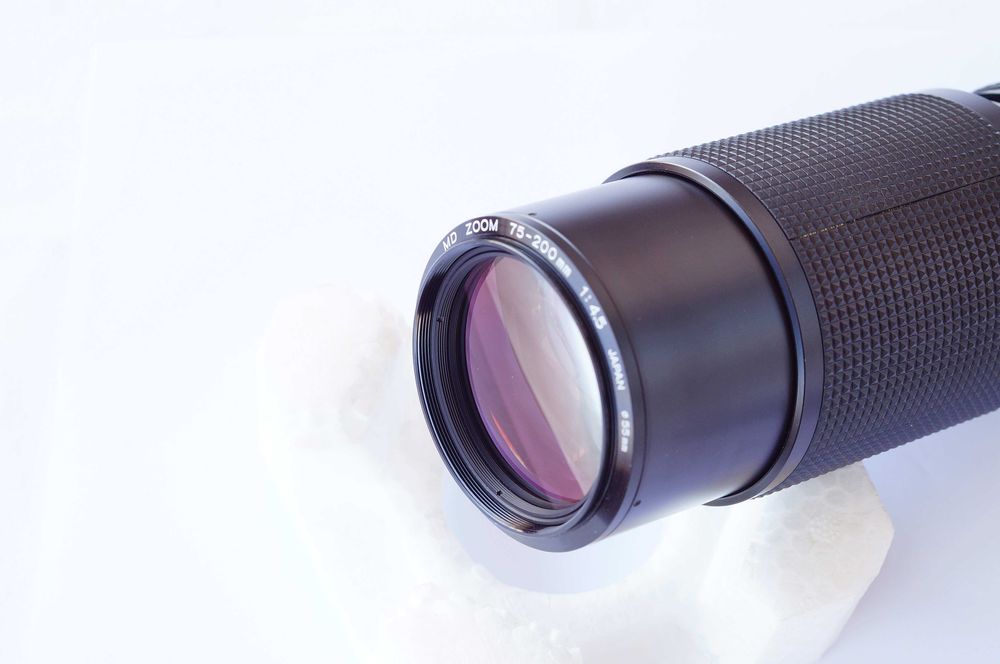 Minolta MD Zoom 75-200 /4.5 piękna do NEX FX MFT
