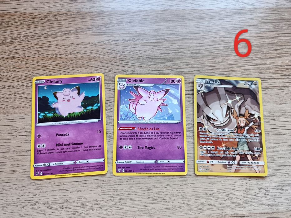 Cartas de Pokémon (verdadeiras)