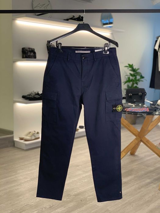 Штани STONE ISLAND 22FW Cargo Pants Dark Blue SI0277-DBL