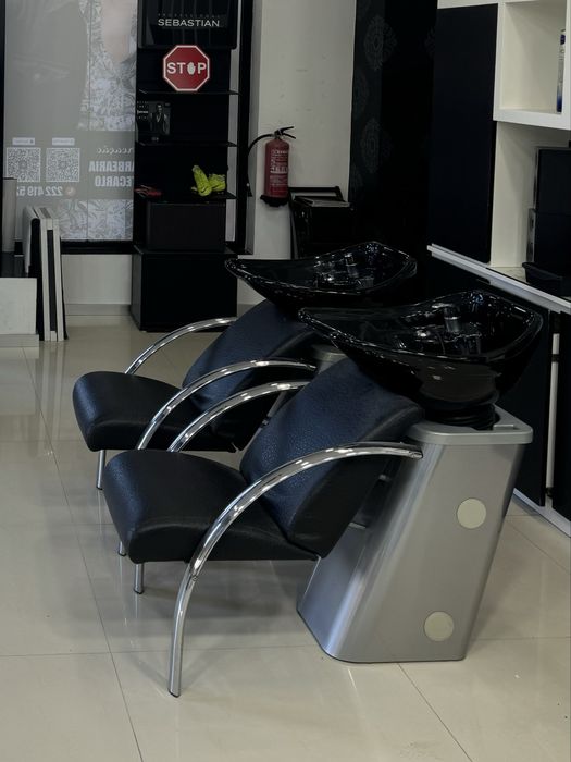 Rampa de lavagem cabeleireiro