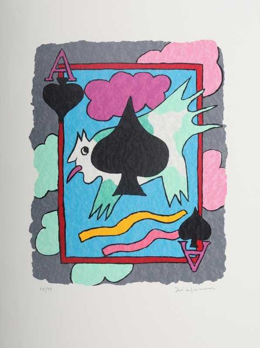 JOSÉ DE GUIMARÃES Serigrafia Espetacular