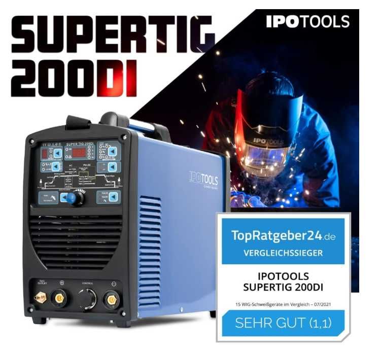 Spawarka TIG AC DC 200A Ipotools Supertig 200DI MMA