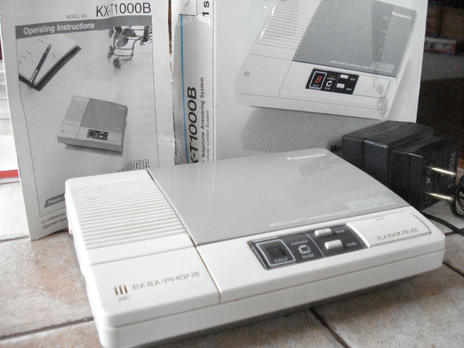 Автоответчик Panasonik KX-T1000B все работает комплекте касета книжка