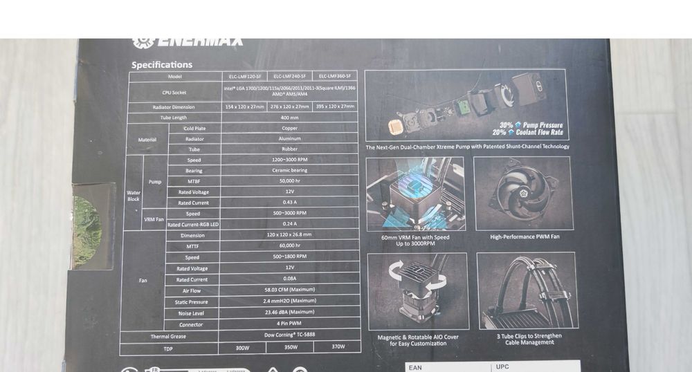 Система рідинного охолодження Enermax Liqmaxflo SR 120 Black