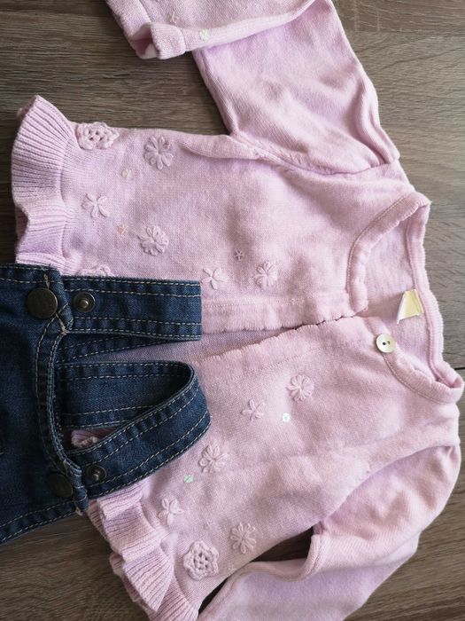 Komplecik sukieneczka, +sweterek 62cm