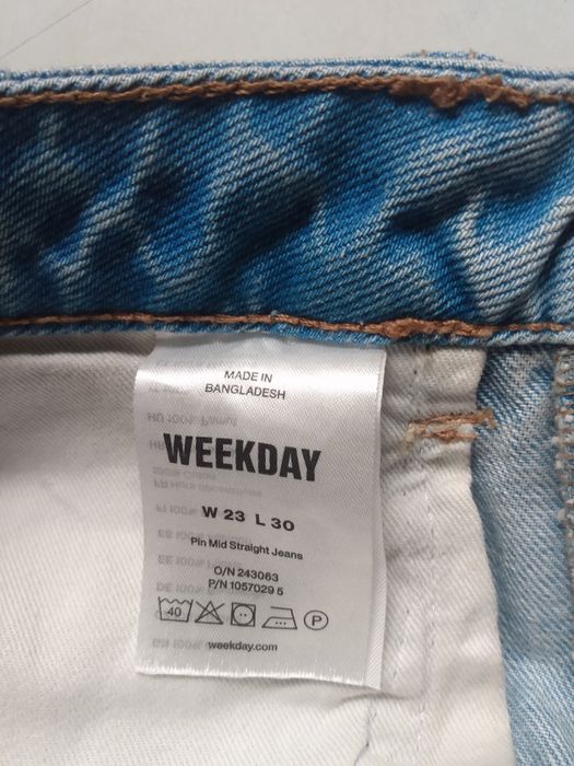 Spodnie jeansy Weekday 23, XXS