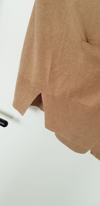 Massimo Dutti, camelowy kardigan/narzutka
