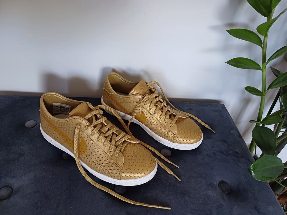 Buty Nike Classic Ultra premium metalic Gold Flat rozmiar 38 sneakersy