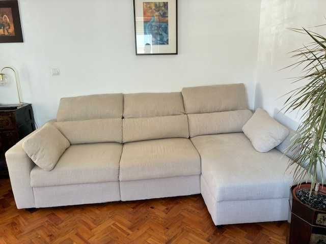 Sofá de 3 lugares com Chaise Longue