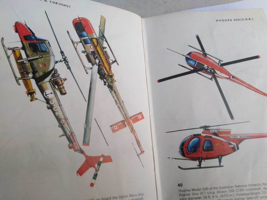 Livro sobre Helicópteros.