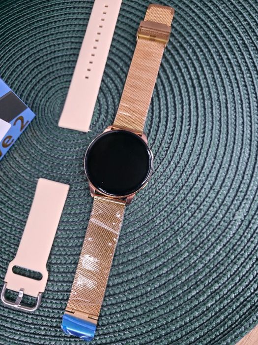 Złoty Smartwatch Damski LIGE 5 Połączenia Bluetooth • 2 paski • NOWY