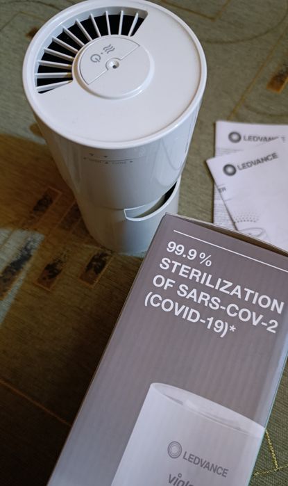 Портативний очищувач повітря для знищення вірусів і бактерій