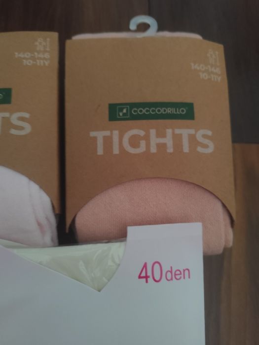 3*nowe rajstopy r. 140/146, coccodrillo+polski producent