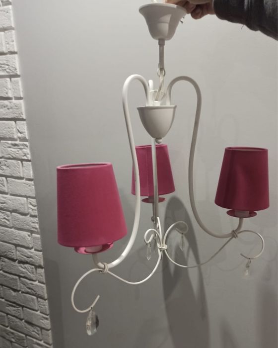 Żyrandol do pokoju dziewczynki E14