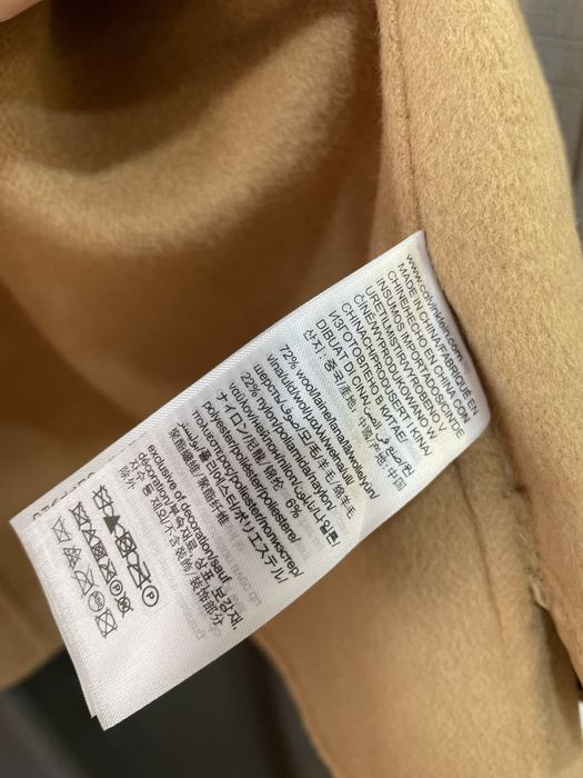 Casaco Calvin Klein de lã camel tamanho 40 novo com etiqueta