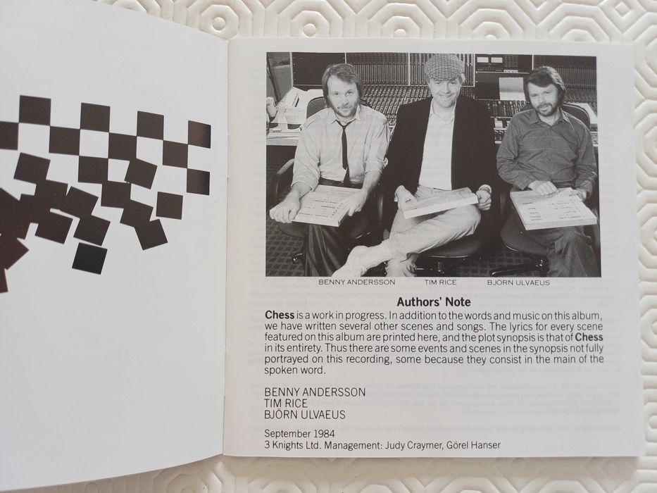 CD duplo CHESS de Benny Andersson, Tim Rice e Björn Ulvaeus