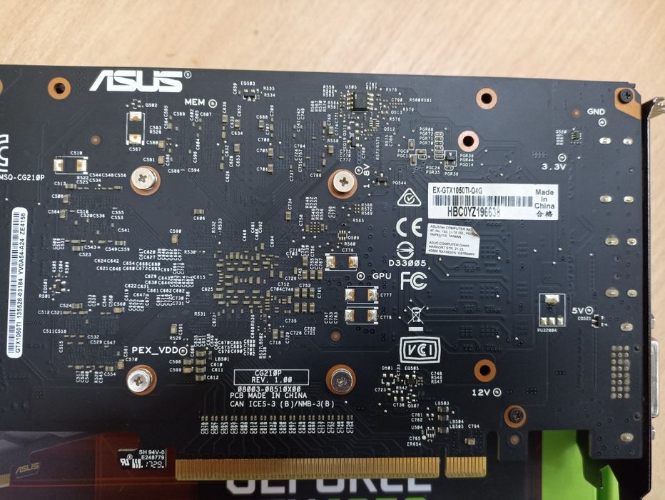 Видеокарта ASUS 1050ТI 4 gb