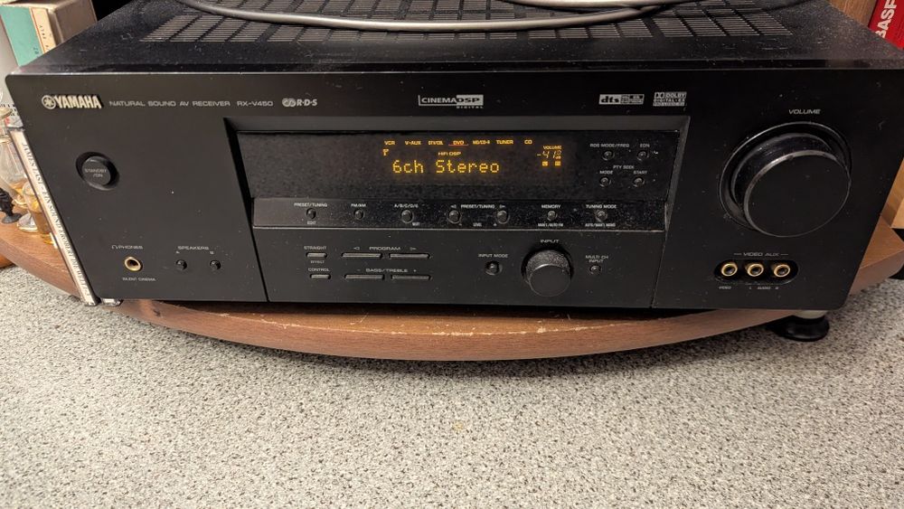 Amplituner Yamaha RX-V450 z pilotem