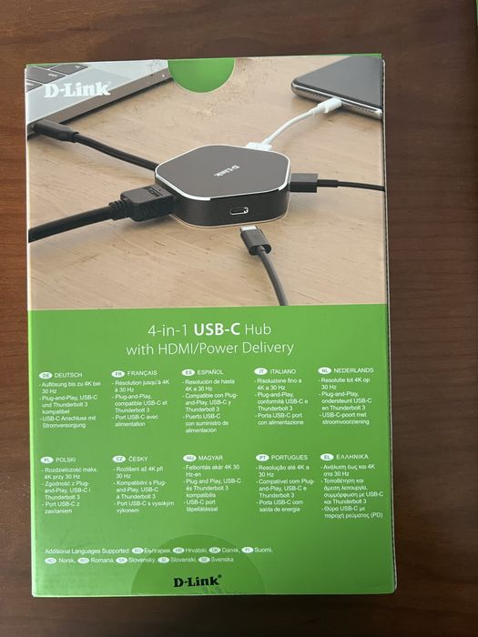 Adaptador D-Link USB-C p/ 2 USB 3.0 + 1 HDMI + USB-C (até 60W)64283926276739121