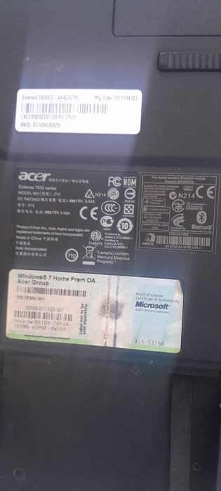 Ноутбук Acer Extenza на запчастини