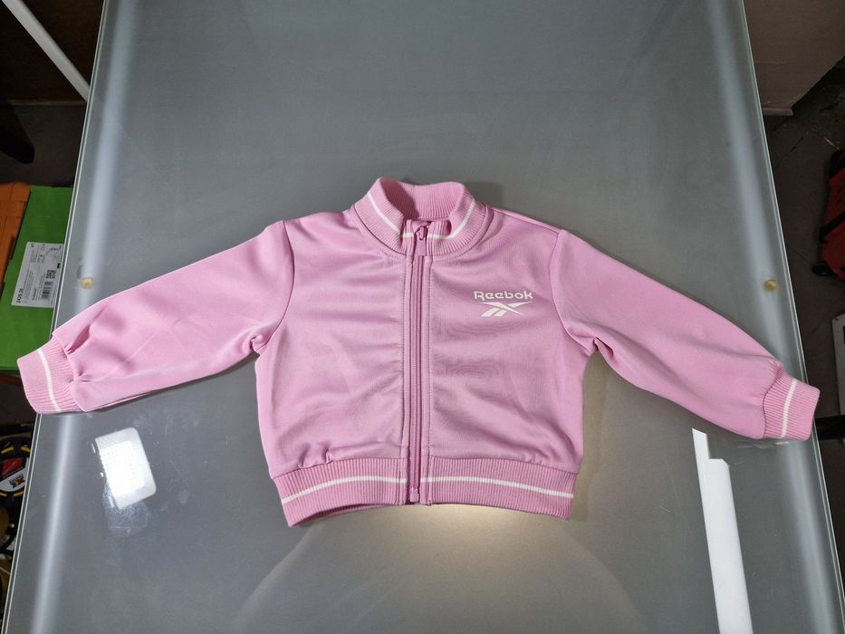 Reebok Różowa Rozpinana Bluza Dziewczęca Rozmiar 92