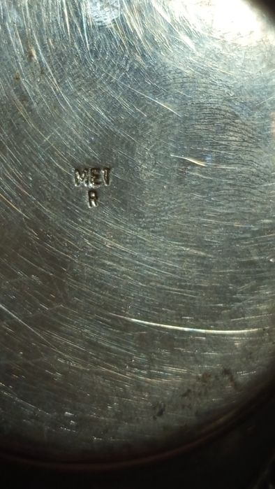 Posrebrzana Cukiernica Hefra, mlecznik Hefra motyw kiść winogron