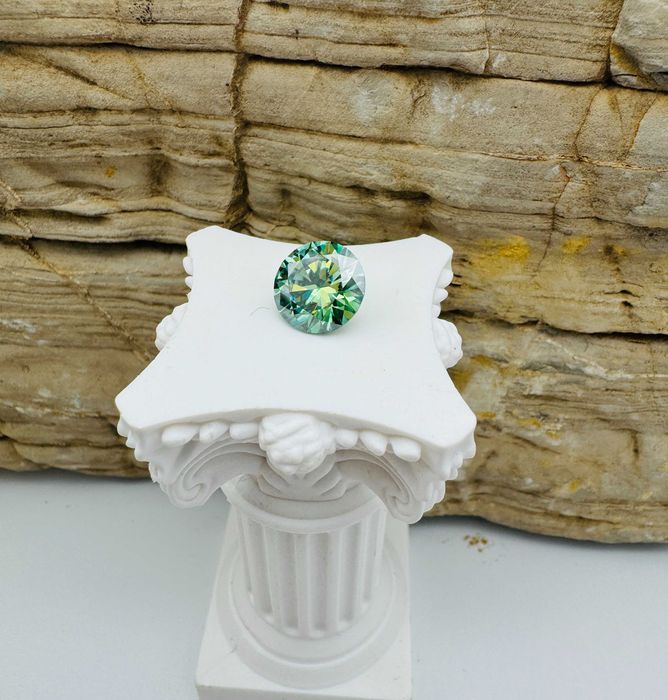Diament Zielony 10mm 4CT VVS1-D Gratisy :) ŚWIĄTECZNE PROMOCJE !:)