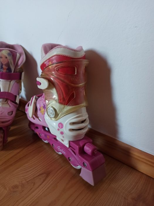 Rolki dziecięce z regulacją 27/28/29 Barbie
