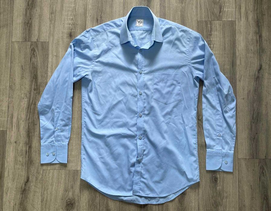 Рубашка Светло-голубая с длинным рукавом VD One р.40 = 159 грн за 2 шт