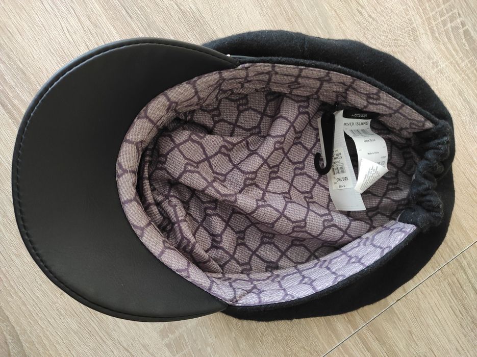 Kaszkiet z daszkiem River Island Wool rozmiar uniwersalny