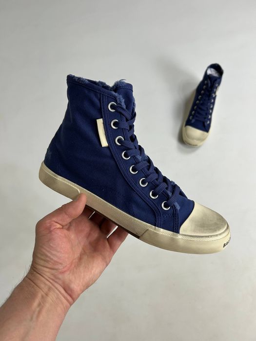 Balenciaga Paris Blue shoes кеди кросівки кроссовки сині 44 43 42 41