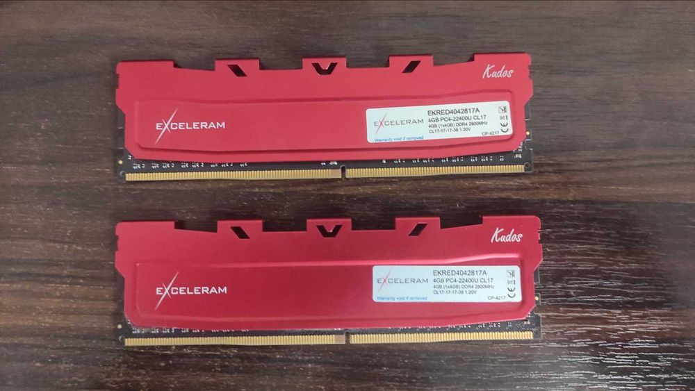 KIT комплект  DDR4 8GB 2800MHz Red Kudos eXceleram (EKRED4042817A)