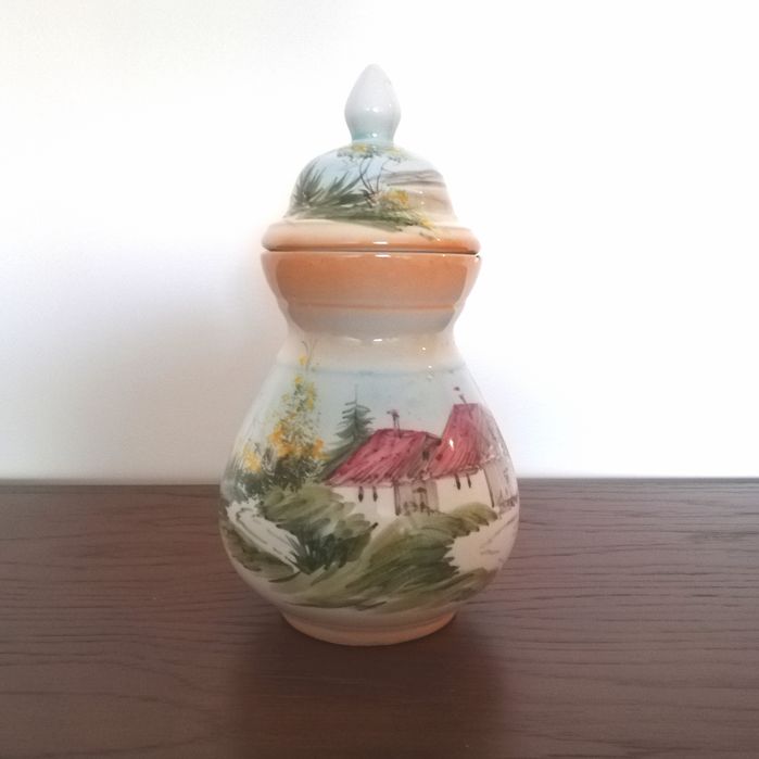 Pote vintage, pintado à mão