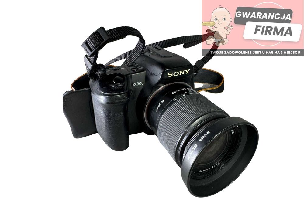 APARAT SONY DSLR-A300 + Obiektyw Sony DT 18-70 mm f/3.5-5.6