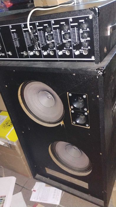 Wzmacniacz UNITRA Eltron 100u + kolumna estradowa