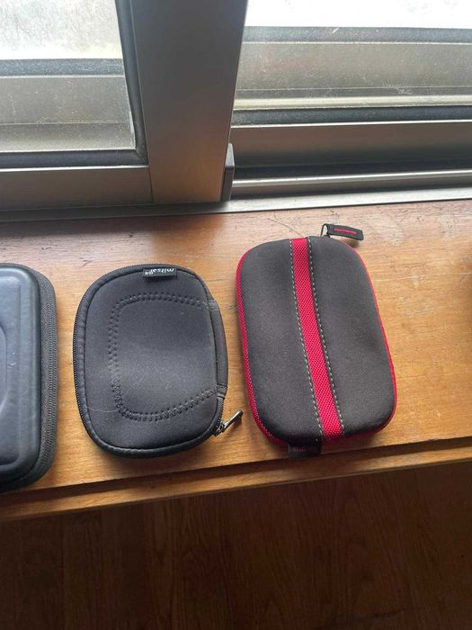 bolsas para gps e discos externo varias marcas