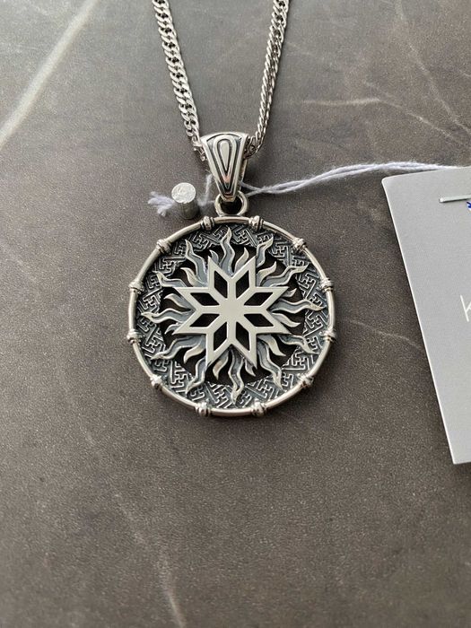 Срібний кулон Алатир